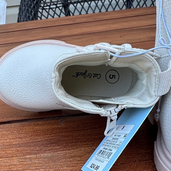 Cat & Jack Evie Buckle Moto Boots Size 5 NWT - Picture 5 of 7